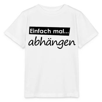 Einfach mal abhängen - Stanley/Stella Kinder T-Shirt MINI CREATOR  - Weiß - Vorne - Maike (125cm)