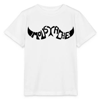 Moustache - T-shirt bio MINI CREATOR Stanley/Stella Enfant - blanc - Devant - Maike (125cm)