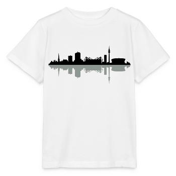 Skyline Dortmund Schatten - Stanley/Stella Kinder T-Shirt MINI CREATOR  - Weiß - Vorne - Maike (125cm)