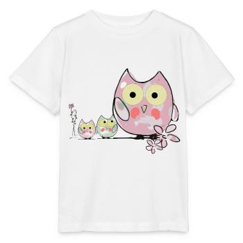 Cute owls - Stanley/Stella MINI CREATOR Kids’ T-Shirt - white - Front - Maike (125cm)