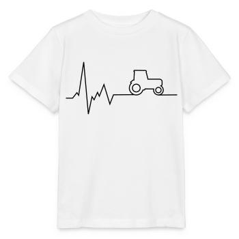 herzschlag schlepper - Stanley/Stella Kinder T-Shirt MINI CREATOR  - Weiß - Vorne - Maike (125cm)