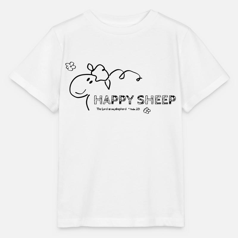 Mouton heureux - T-shirt bio MINI CREATOR Stanley/Stella Enfant - blanc