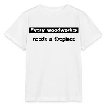 americas bday logging carpenter work tshirts - Stanley/Stella Kinder T-Shirt MINI CREATOR  - Weiß - Vorne - Maike (125cm)