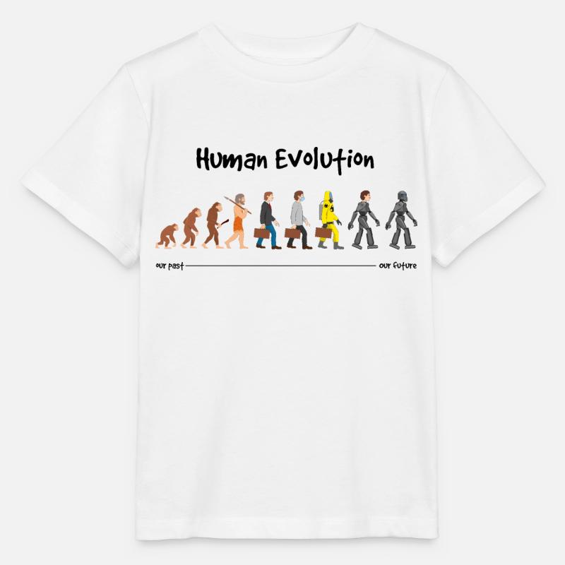 Evolution eine robotische Zukunft - Stanley/Stella Kinder T-Shirt MINI CREATOR - Weiß