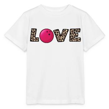 bowling bowlingkugel x strike bowling-love - Stanley/Stella Kinder T-Shirt MINI CREATOR  - Weiß - Vorne - Maike (125cm)