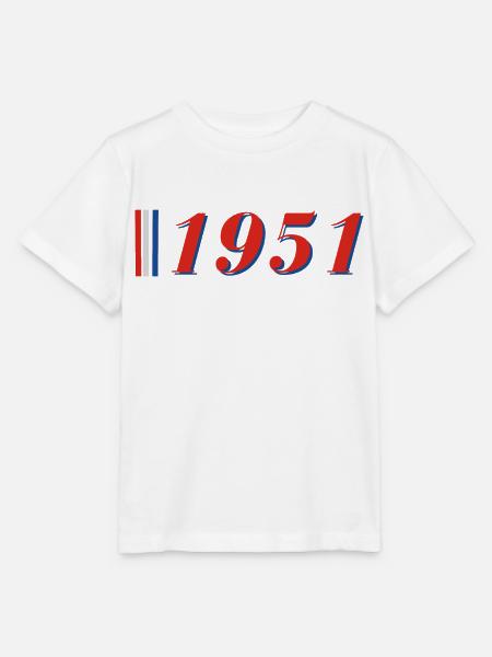 Jahr 1951 - Stanley/Stella Kinder T-Shirt MINI CREATOR - Weiß