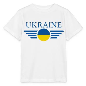 Ukraine - Stanley/Stella Kinder T-Shirt MINI CREATOR  - Weiß - Vorne - Maike (125cm)