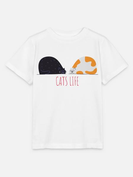 Katzenleben - Stanley/Stella Kinder T-Shirt MINI CREATOR - Weiß