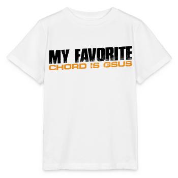 My Favorite Chord Is Gsus 4 - Stanley/Stella MINI CREATOR Kids’ T-Shirt - white - Front - Maike (125cm)