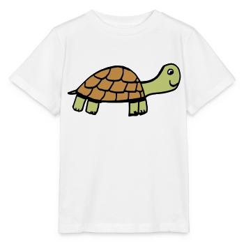 Schildkröte - Stanley/Stella Kinder T-Shirt MINI CREATOR  - Weiß - Vorne - Maike (125cm)