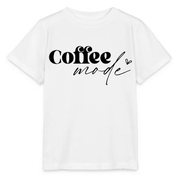 Coffee Mode - Stanley/Stella Kinder T-Shirt MINI CREATOR  - Weiß - Vorne - Maike (125cm)