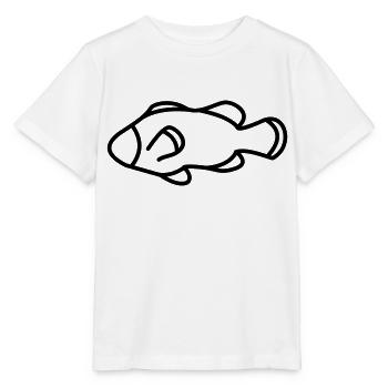 Poisson - T-shirt bio MINI CREATOR Stanley/Stella Enfant - blanc - Devant - Maike (125cm)