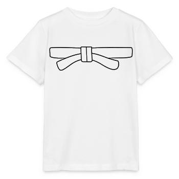 ceinture - T-shirt bio MINI CREATOR Stanley/Stella Enfant - blanc - Devant - Maike (125cm)