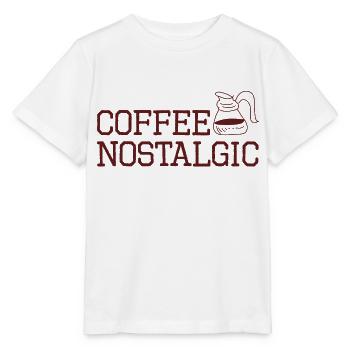 Amateur de café, nostalgique - T-shirt bio MINI CREATOR Stanley/Stella Enfant - blanc - Devant - Maike (125cm)