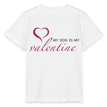 My Dog Is My Valentine - Stanley/Stella MINI CREATOR Kids’ T-Shirt - white - Front - Maike (125cm)
