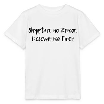 shqiptar_ne_zemer - Stanley/Stella Kinder T-Shirt MINI CREATOR  - Weiß - Vorne - Maike (125cm)