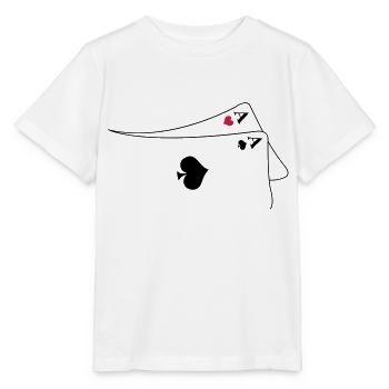 Pocket Aces - Stanley/Stella Kinder T-Shirt MINI CREATOR  - Weiß - Vorne - Maike (125cm)