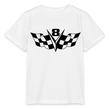 v8 Power - T-shirt bio MINI CREATOR Stanley/Stella Enfant - blanc - Devant - Maike (125cm)