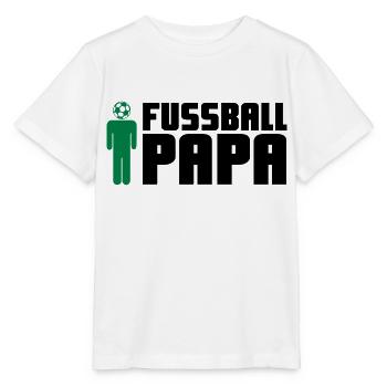 Fußball Papa - Stanley/Stella Kinder T-Shirt MINI CREATOR  - Weiß - Vorne - Maike (125cm)