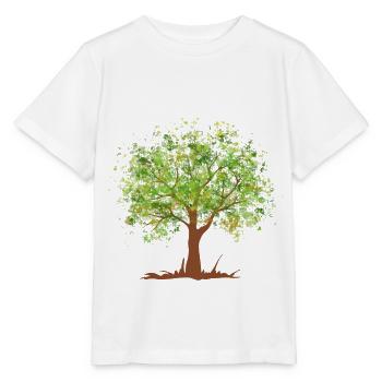 Arbre vert d'été - T-shirt bio MINI CREATOR Stanley/Stella Enfant - blanc - Devant - Maike (125cm)