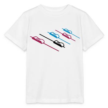 DJ Musik Mischpult - Stanley/Stella Kinder T-Shirt MINI CREATOR  - Weiß - Vorne - Maike (125cm)