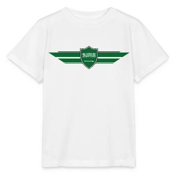 Saudi-Arabien Fan Weltmeisterschaft - Stanley/Stella Kinder T-Shirt MINI CREATOR  - Weiß - Vorne - Maike (125cm)