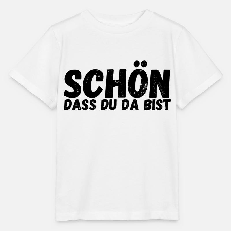 Schön, dass du da bist - Stanley/Stella Kinder T-Shirt MINI CREATOR  - Weiß