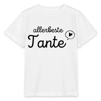 Beste Tante 2023 / Patentante / Du wirst Tante - Stanley/Stella Kinder T-Shirt MINI CREATOR  - Weiß - Vorne - Maike (125cm)