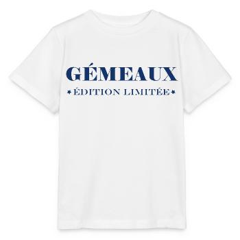 gémeaux - T-shirt bio MINI CREATOR Stanley/Stella Enfant - blanc - Devant - Maike (125cm)