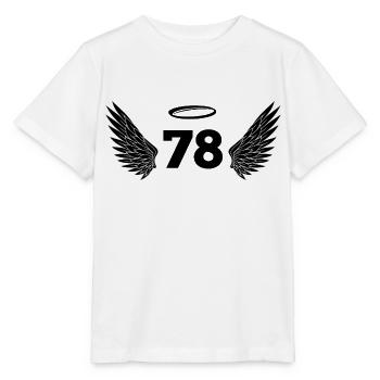 Number 78 Angel - 78th Birthday Wings - Stanley/Stella MINI CREATOR Kids’ T-Shirt - white - Front - Maike (125cm)
