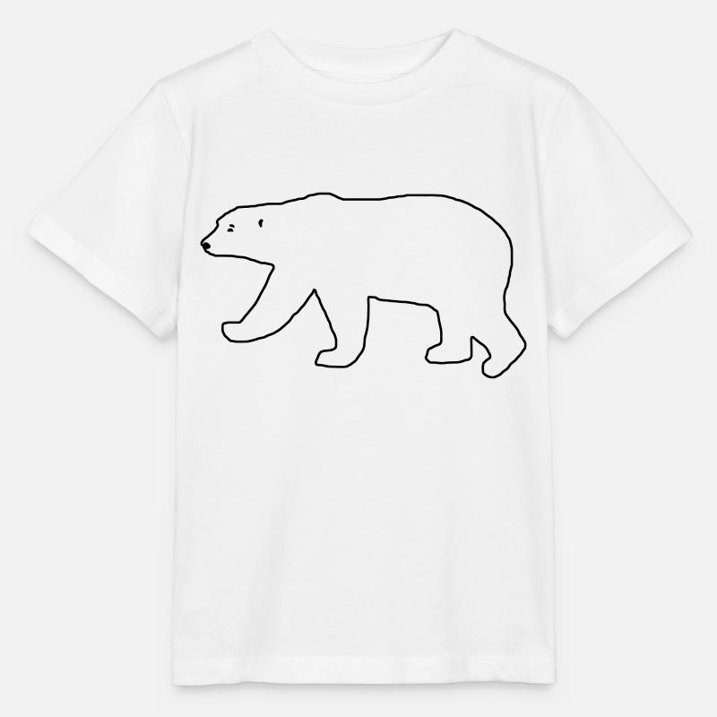 Polar contour - Stanley/Stella MINI CREATOR Kids’ T-Shirt - white