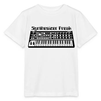 Synthesizer Freak - Stanley/Stella Kinder T-Shirt MINI CREATOR  - Weiß - Vorne - Maike (125cm)