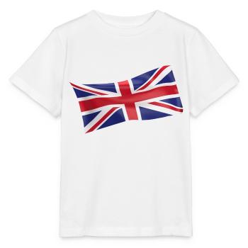Union Jack UK UK flag flag - Stanley/Stella MINI CREATOR Kids’ T-Shirt - white - Front - Maike (125cm)