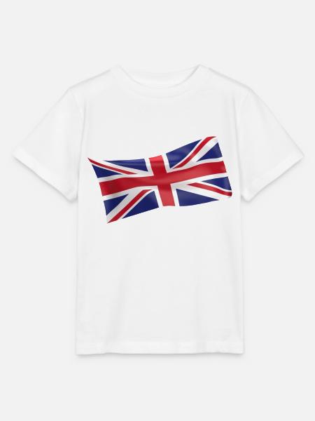 Union Jack UK UK flag flag - Stanley/Stella MINI CREATOR Kids’ T-Shirt - white