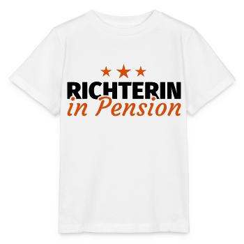Richterin Pension Ruhestand Rente - Stanley/Stella Kinder T-Shirt MINI CREATOR  - Weiß - Vorne - Maike (125cm)