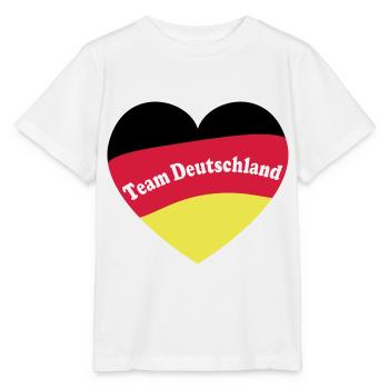 Fußball Deutschland EM Europameister - Stanley/Stella Kinder T-Shirt MINI CREATOR  - Weiß - Vorne - Maike (125cm)