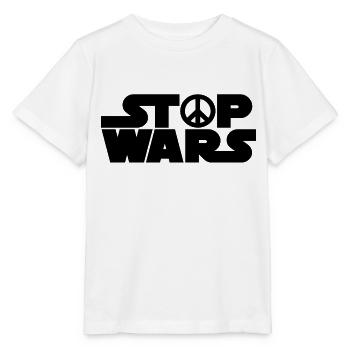 paix arrêter les guerres - T-shirt bio MINI CREATOR Stanley/Stella Enfant - blanc - Devant - Maike (125cm)