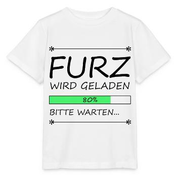 Furz wird geladen - Stanley/Stella Kinder T-Shirt MINI CREATOR  - Weiß - Vorne - Maike (125cm)