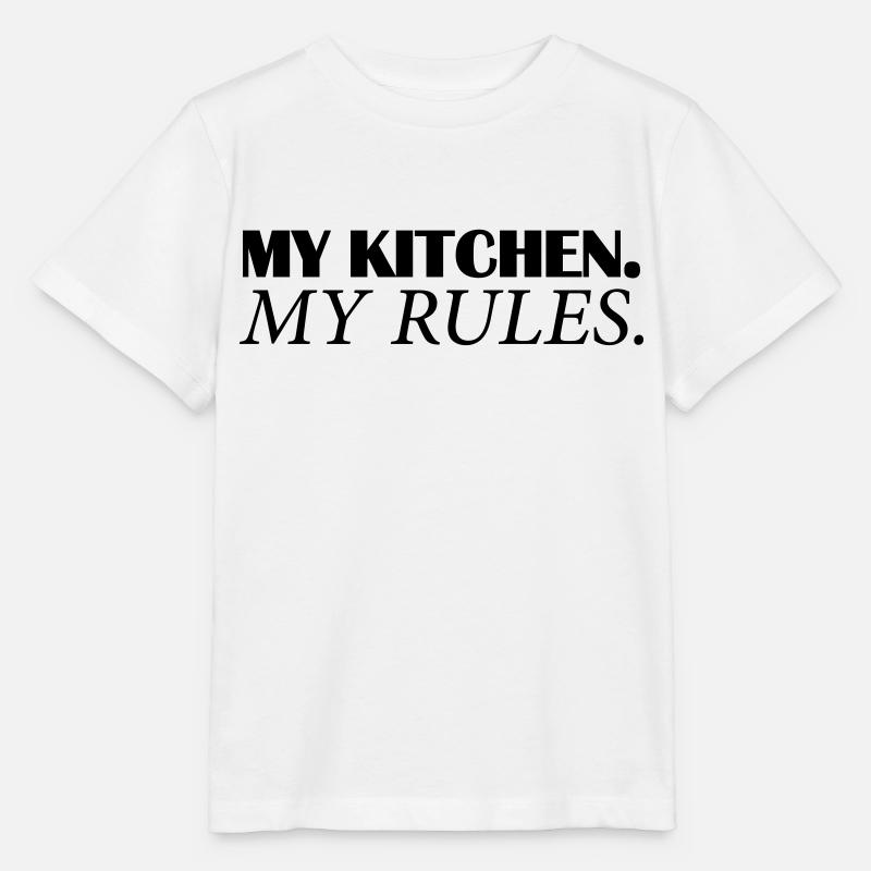 my kitchen my rules - Stanley/Stella Kinder T-Shirt MINI CREATOR  - Weiß