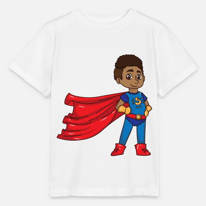 Garçon de super héros - T-shirt bio MINI CREATOR Stanley/Stella Enfant - blanc