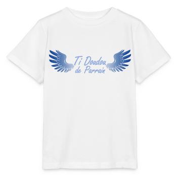 Ti doudou de parrain - T-shirt bio MINI CREATOR Stanley/Stella Enfant - blanc - Devant - Maike (125cm)