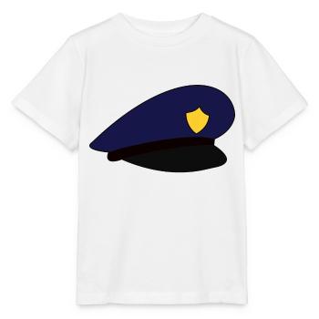 Polizeimütze Mütze Polizei - Stanley/Stella Kinder T-Shirt MINI CREATOR  - Weiß - Vorne - Maike (125cm)