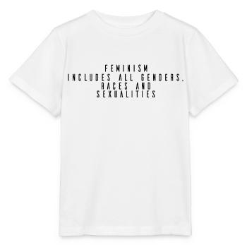 féminisme - T-shirt bio MINI CREATOR Stanley/Stella Enfant - blanc - Devant - Maike (125cm)