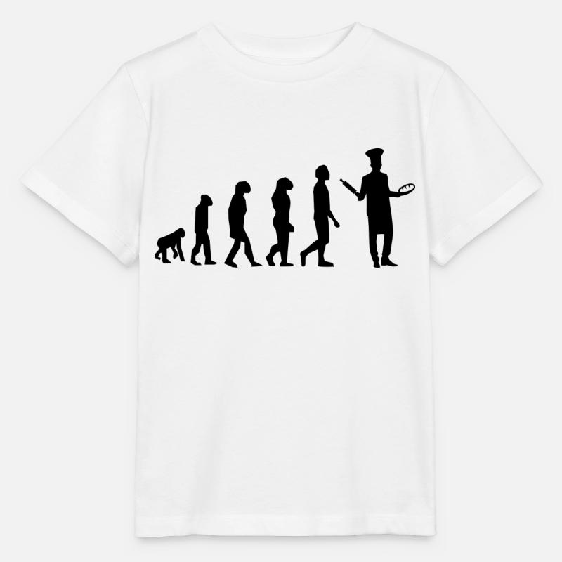 Évolution pâtisserie - T-shirt bio MINI CREATOR Stanley/Stella Enfant - blanc