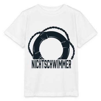 Nichtschwimmer Bademeister Lifeguard Freibad Witz - Stanley/Stella Kinder T-Shirt MINI CREATOR  - Weiß - Vorne - Maike (125cm)