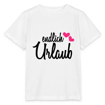 Endlich Urlaub - Stanley/Stella Kinder T-Shirt MINI CREATOR  - Weiß - Vorne - Maike (125cm)