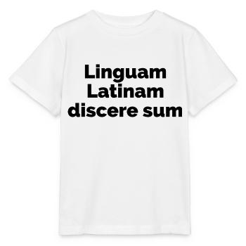J’apprends le latin - langue latine - T-shirt bio MINI CREATOR Stanley/Stella Enfant - blanc - Devant - Maike (125cm)