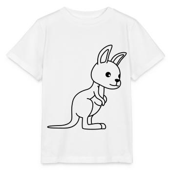 Kangaroo Comic - Stanley/Stella Kinder T-Shirt MINI CREATOR  - Weiß - Vorne - Maike (125cm)