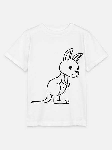 Kangaroo Comic - Stanley/Stella Kinder T-Shirt MINI CREATOR - Weiß
