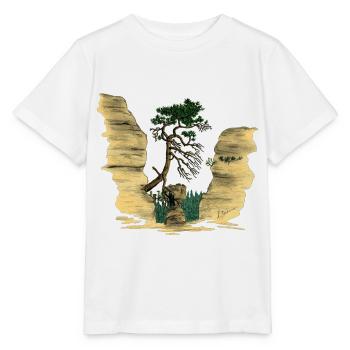 Montagnes de grès de l’Elbe - T-shirt bio MINI CREATOR Stanley/Stella Enfant - blanc - Devant - Maike (125cm)